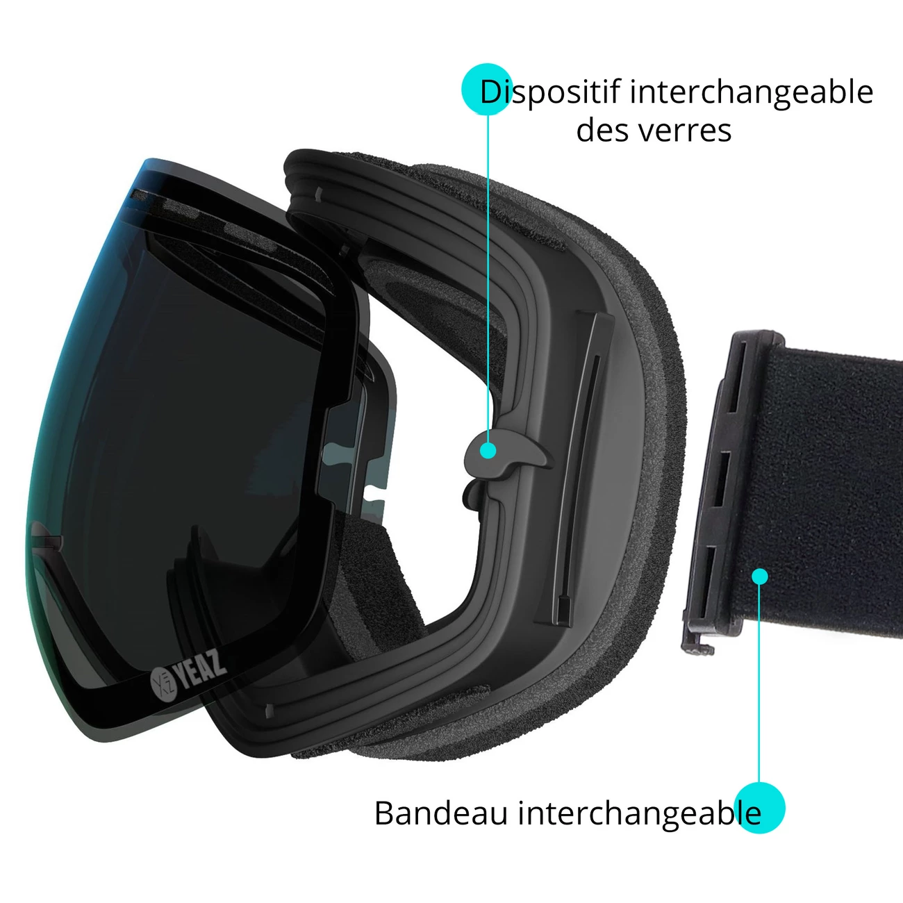 Vente flash 🛒 Sports Dhivers Yeaz Xtrm-summit Masque De Ski Et De Snowboard 💯 6 Vente flash 🛒 Sports Dhivers Yeaz Xtrm-summit Masque De Ski Et De Snowboard 💯 – Image 4