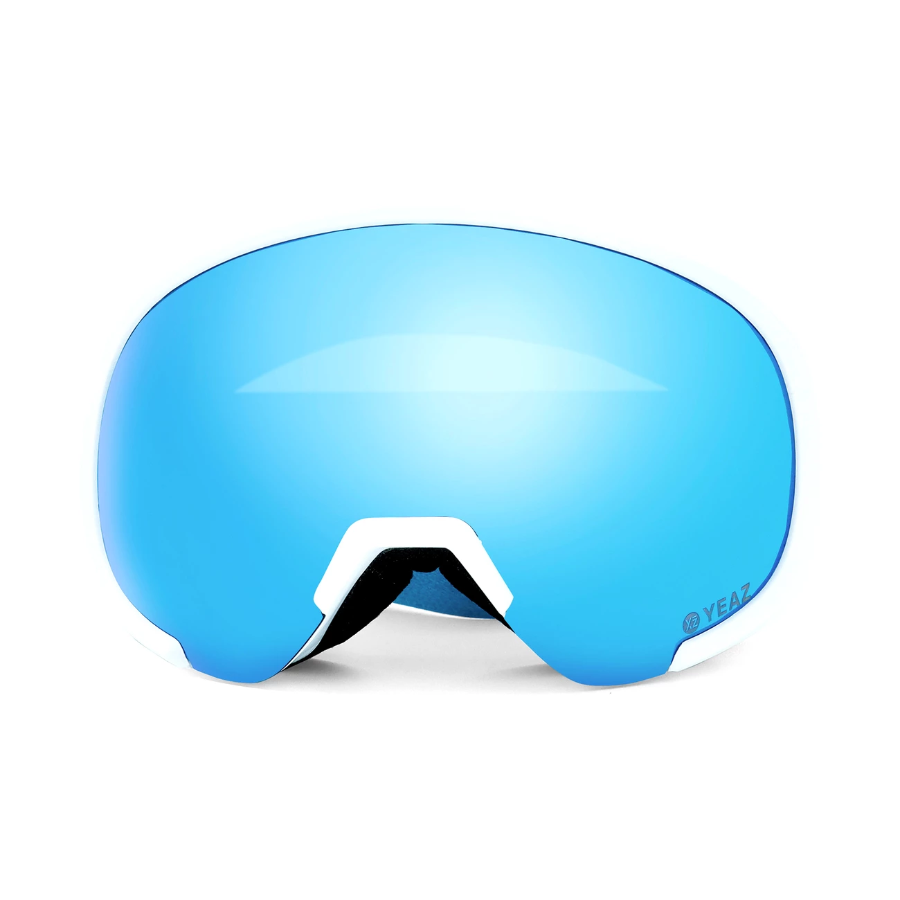 Bon marché 💯 Sports Dhivers Yeaz Black Run Masque De Ski/snowboard Bleu Clair/mat Blanc ⌛ 4 Bon marché 💯 Sports Dhivers Yeaz Black Run Masque De Ski/snowboard Bleu Clair/mat Blanc ⌛ – Image 2